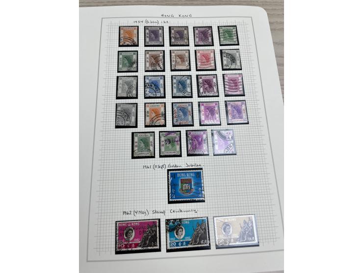 holding on album pages, better including QV used stamp to 96c, KGV Silver Jubilee, KGVI Silver Wedding, etc. Large quantity. 